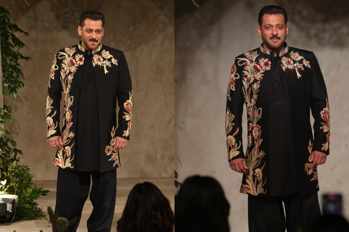 Salman Khan Walks The Ramp To Celebrate Vikram Phadnis' 35 Years In Fashion And Cinema 