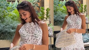 Ananya Panday stuns in white lace Chanel romper from Cruise 2025/26 Collection