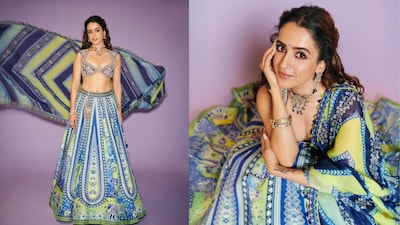 Sanya Malhotra mesmerized her fans in a custom creation by Torani Official, styled to perfection with eclectic jewelry and minimal, dewy makeup