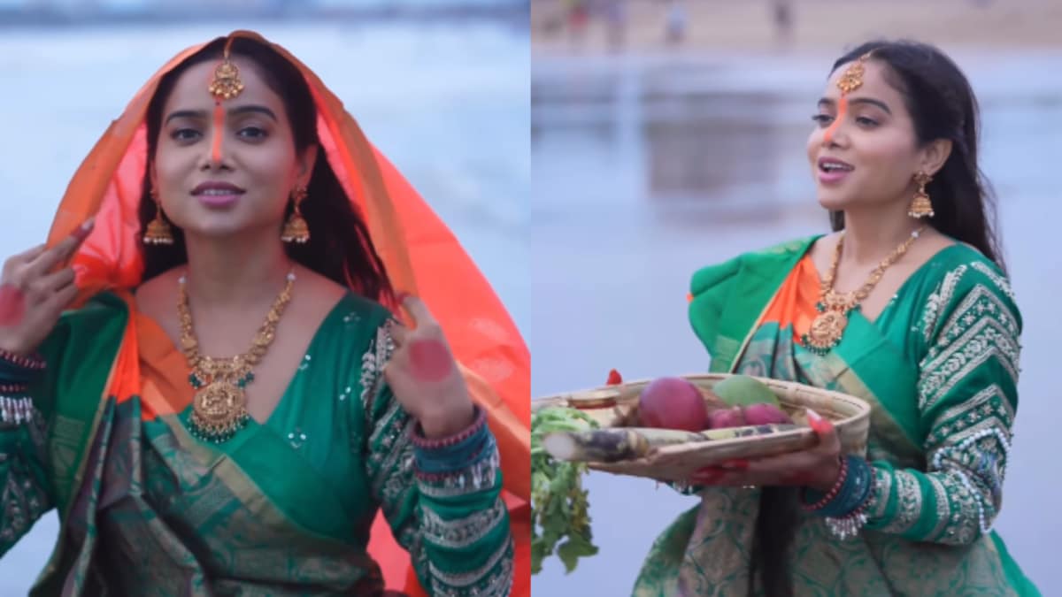 Celebrity Manisha Rani Observes Chhath Puja in Mumbai, Upholding Bihar's Sacred Tradition article image