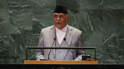 Nepal’s former Prime Minister KP Sharma Oli. (AFP file photo)