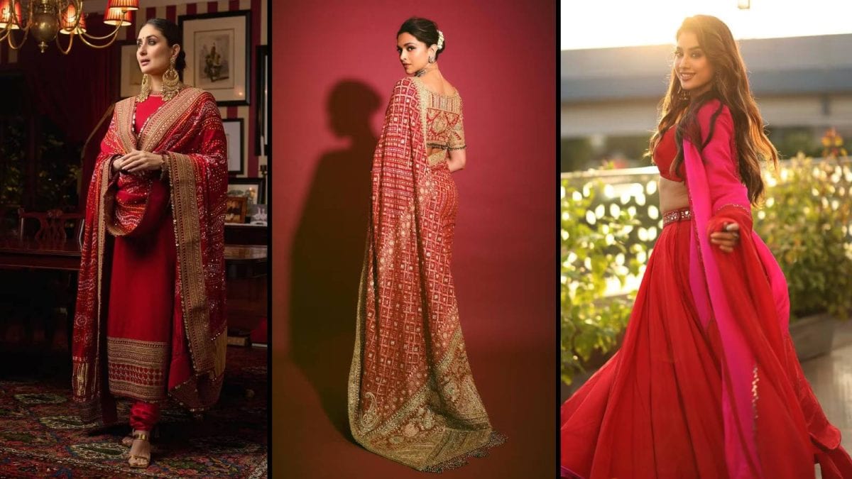 Bollywood Celebs-Approved Red Outfits For Karwa Chauth
