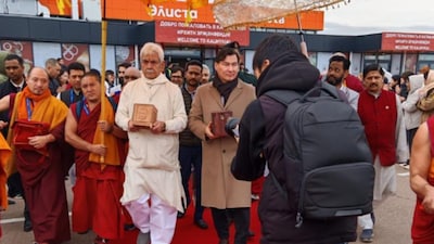 Lieutenant Governor Manoj Sinha in Russia (Credits X)