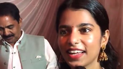 Born in Benipatti in Bihar’s Madhubani district, Maithili Thakur comes from a family of musicians. (ANI)
