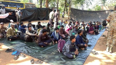 This surrender, termed the 'first tranche of report from north of Maad', signifies a major erosion of the CPI (Maoist)'s influence. Image/News18