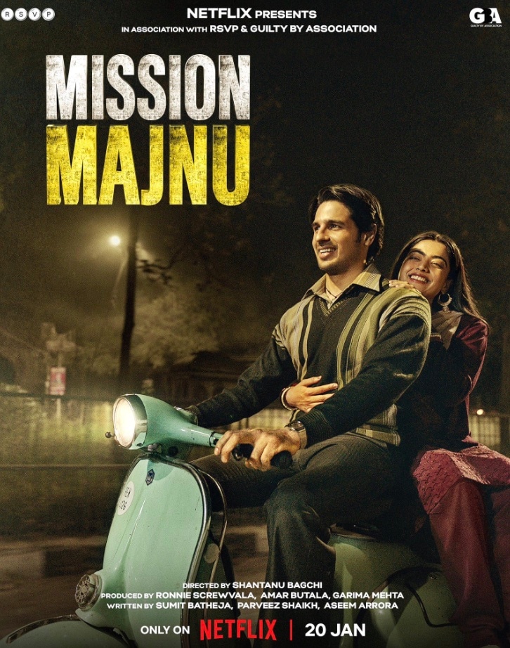 Mission Majnu: Rashmika has a supporting role in this Hindi espionage thriller set during the 1970s. Mission Majnu: Rashmika has a supporting role in this Hindi espionage thriller set during the 1970s.