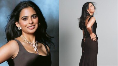 Isha Ambani was styled by Priyanka Kapadia. 