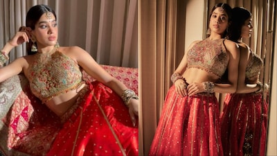 Janhvi Kapoor was styled by Meagan Concessio. 