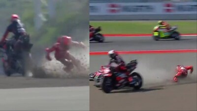High-Speed Crash Horror! Marc Marquez Suffers Collarbone Injury In ...