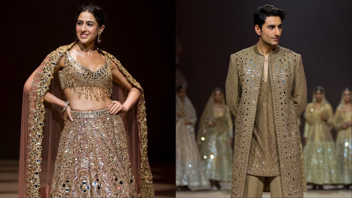 Sara Ali Khan And Ibrahim Turn Showstoppers For Abhinav Mishra’s Showcase In Delhi