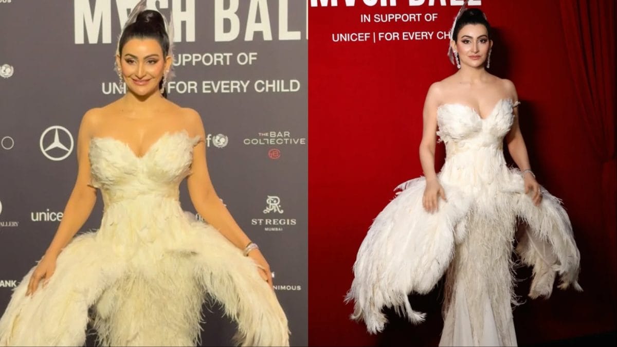 Shalini Passi’s Feathered Fashion Statement Shines At The MASH Ball In Mumbai