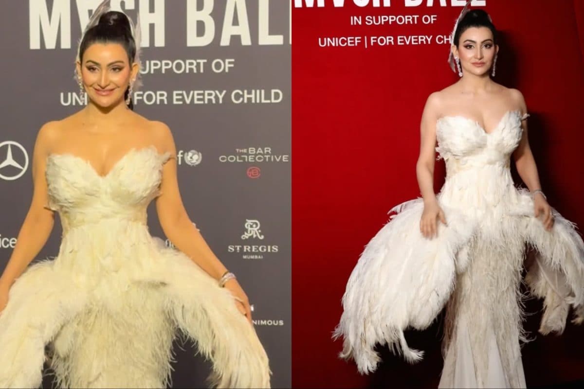 Shalini Passi’s Feathered Fashion Statement Shines At The MASH Ball In Mumbai
