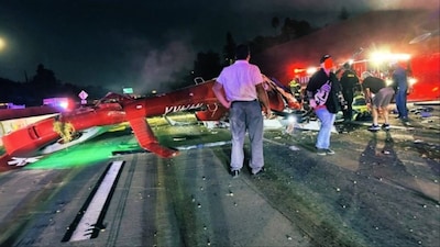 Helicopter crashes in California (Photo: Social Media)