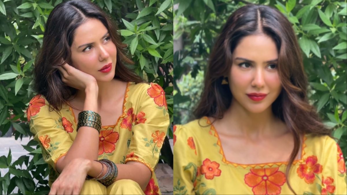 Sonam Bajwa’s Olive Yellow Farshi Salwar Look Is The Perfect Ode To Autumn