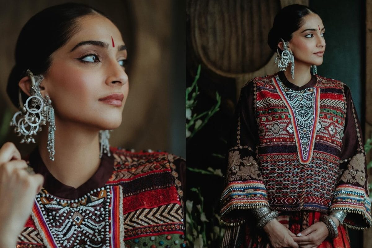 Sonam Kapoor’s Boho-Chic Diwali Look Celebrates Indian Craft And Vibrant Colour