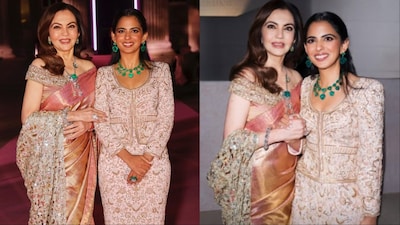 Nita Ambani and Isha Ambani at the British Museum. 