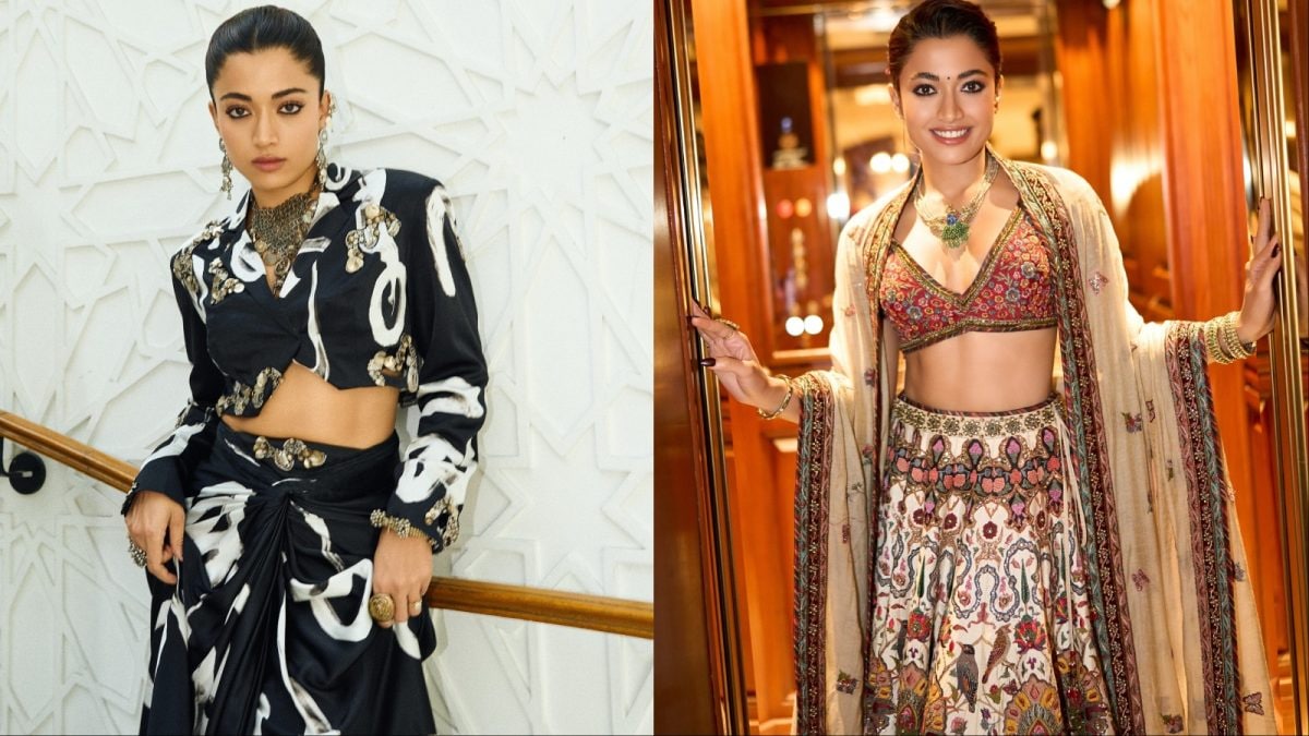 Rashmika Mandanna Serves Regal Romance And Runway Rebellion In Two Chic Looks Rashmika Mandanna Serves Regal Romance And Runway Rebellion In Two Chic Looks