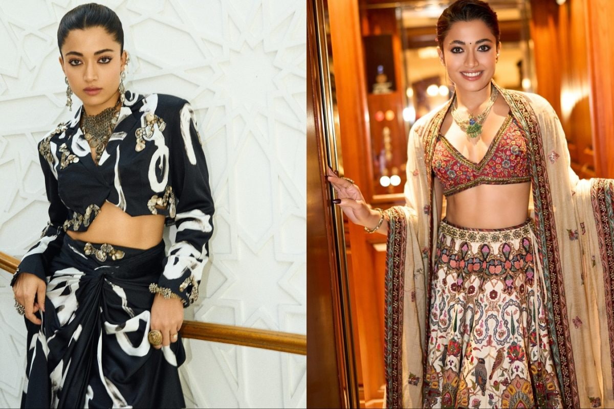 Rashmika Mandanna Serves Regal Romance And Runway Rebellion In Two Chic Looks