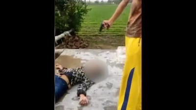 The 11-second clip shows the victim, identified as Adil, lying on the ground. 