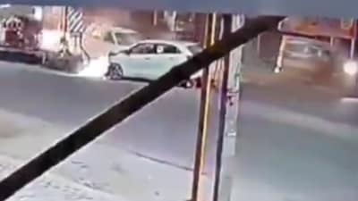 Police are analysing CCTV footage to identify and arrest the driver. (Image Credit: X)