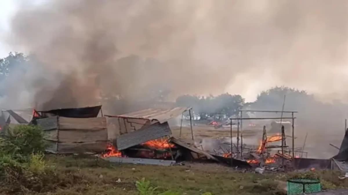 Fire Guts 65 Shops At UP Firecracker Market, Losses In Crores