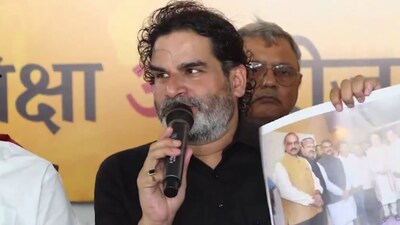 Jan Suraaj founder Prashant Kishor addressed a press conference on Tuesday. (PTI)