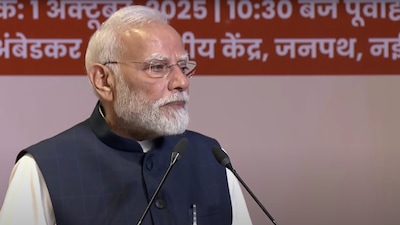 Prime Minister Narendra Modi addresses RSS centenary celebrations in New Delhi. (IMAGE: YouTube) 