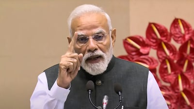 Prime Minister Narendra Modi began his 25th year as the head of a government on October 7. (Image: PTI/File)