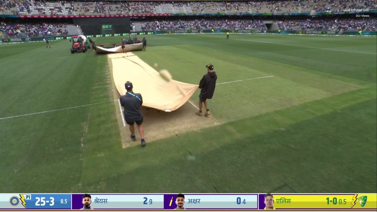Perth Weather Live Updates, India Vs Australia 1st ODI: Rain Stops Play, IND 37/3 In 11.5 Overs