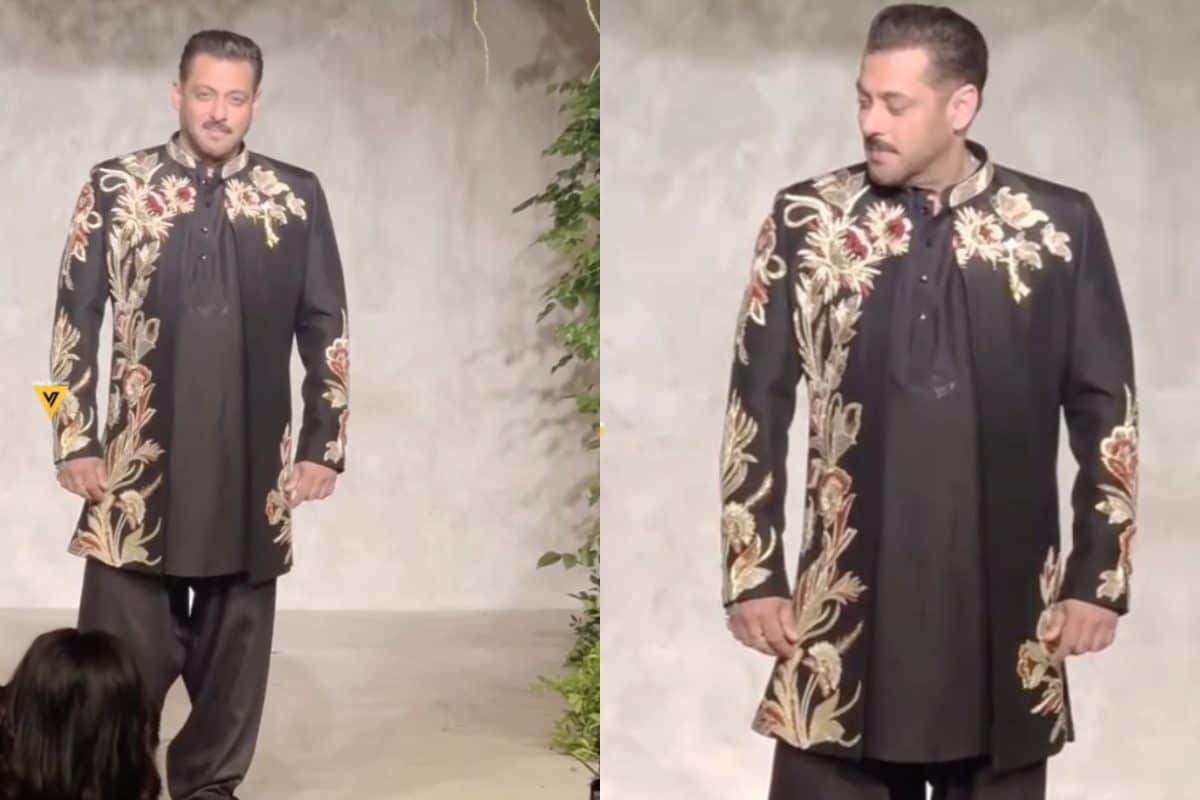 Salman Khan Sizzles on Ramp for Vikram Phadnis