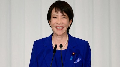 Sanae Takaichi, the newly elected leader of Japan's ruling party, the Liberal Democratic Party (LDP), holds a press conference after the LDP presidential election in Tokyo, Japan, October 4, 2025. Yuichi Yamazaki/Pool via REUTERS