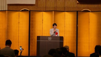 Japanese Prime Minister Sanae Takaichi said she had just instructed her cabinet ministers to ensure the timely execution of the supplementary budget for the fiscal year through March and parliamentary approval of next fiscal year's budget. (Image: Moneycontrol)