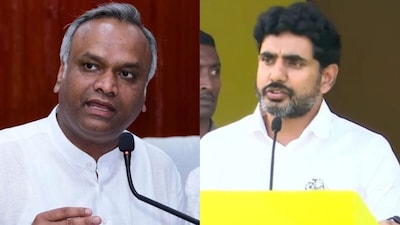 Priyank Kharge and Nara Lokesh | File Image