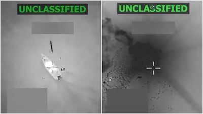 This screen grab from a video posted by US Defense Secretary Pete Hegseth on his X account. 