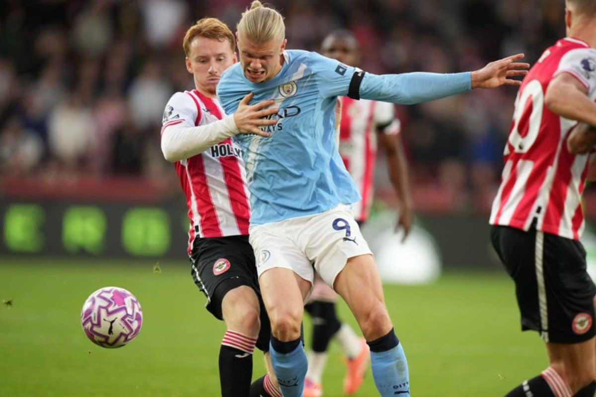 Erling Haaland Solitaire Helps Man City Pip Brentford For Pep Guardiola's 250th PL Win
