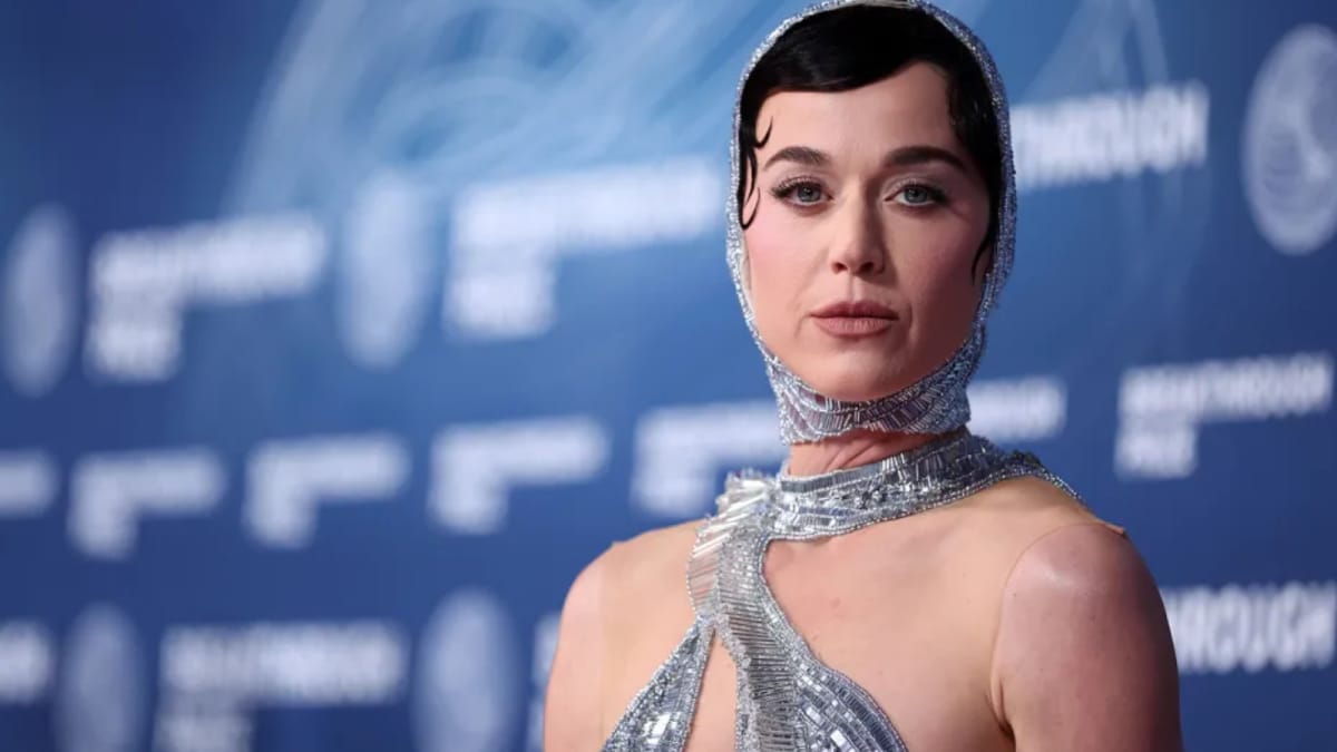 Katy Perry with young fans at London's O2