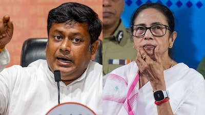 Union Minister Sukanta Majumdar and West Bengal Chief Minister Mamata Banerjee. (PTI)