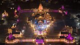 **EDS: THIRD PARTY IMAGE** In this image posted on Oct. 19, 2025, the Ram Temple illuminated with decorative lights as part of Diwali festival celebrations, in Ayodhya, Uttar Pradesh. (@ShriRamTeerth/X via PTI Photo)(PTI10_20_2025_000004B)