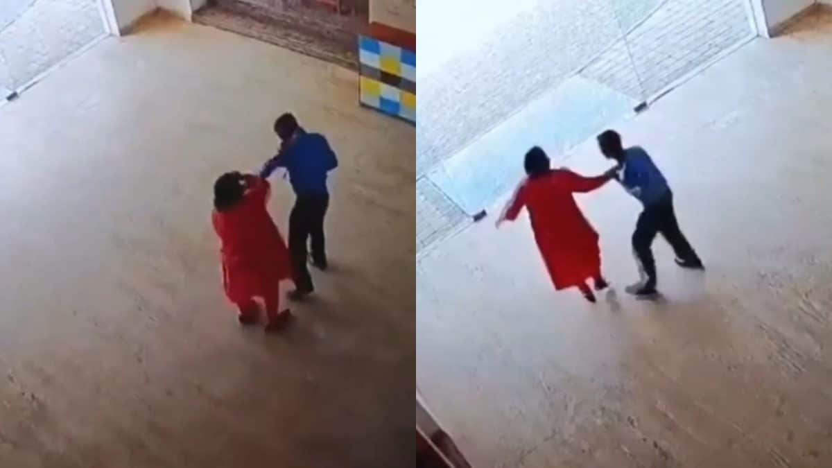 Woman Repeatedly Slaps, Drags Security Guard In Greater Noida Society | Video