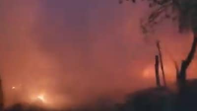 Fire Breaks Out In Slums Of Rani Garden (ANI)
