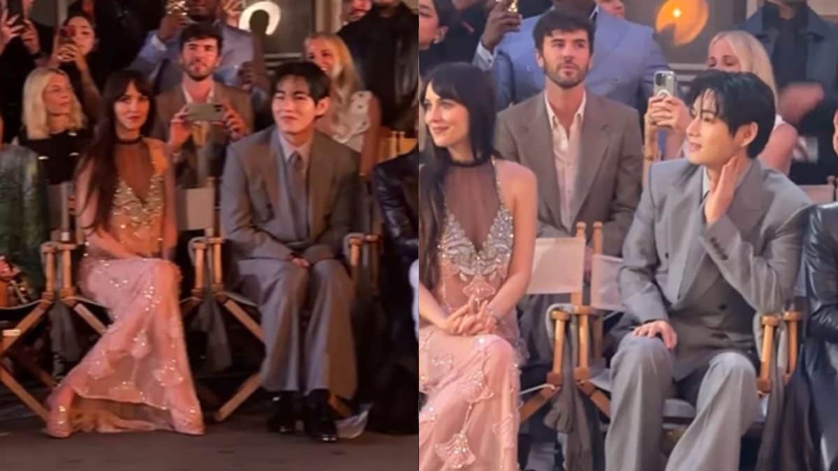 Watch: BTS Star V And Dakota Johnson In One Iconic Frame At Vogue World 2025