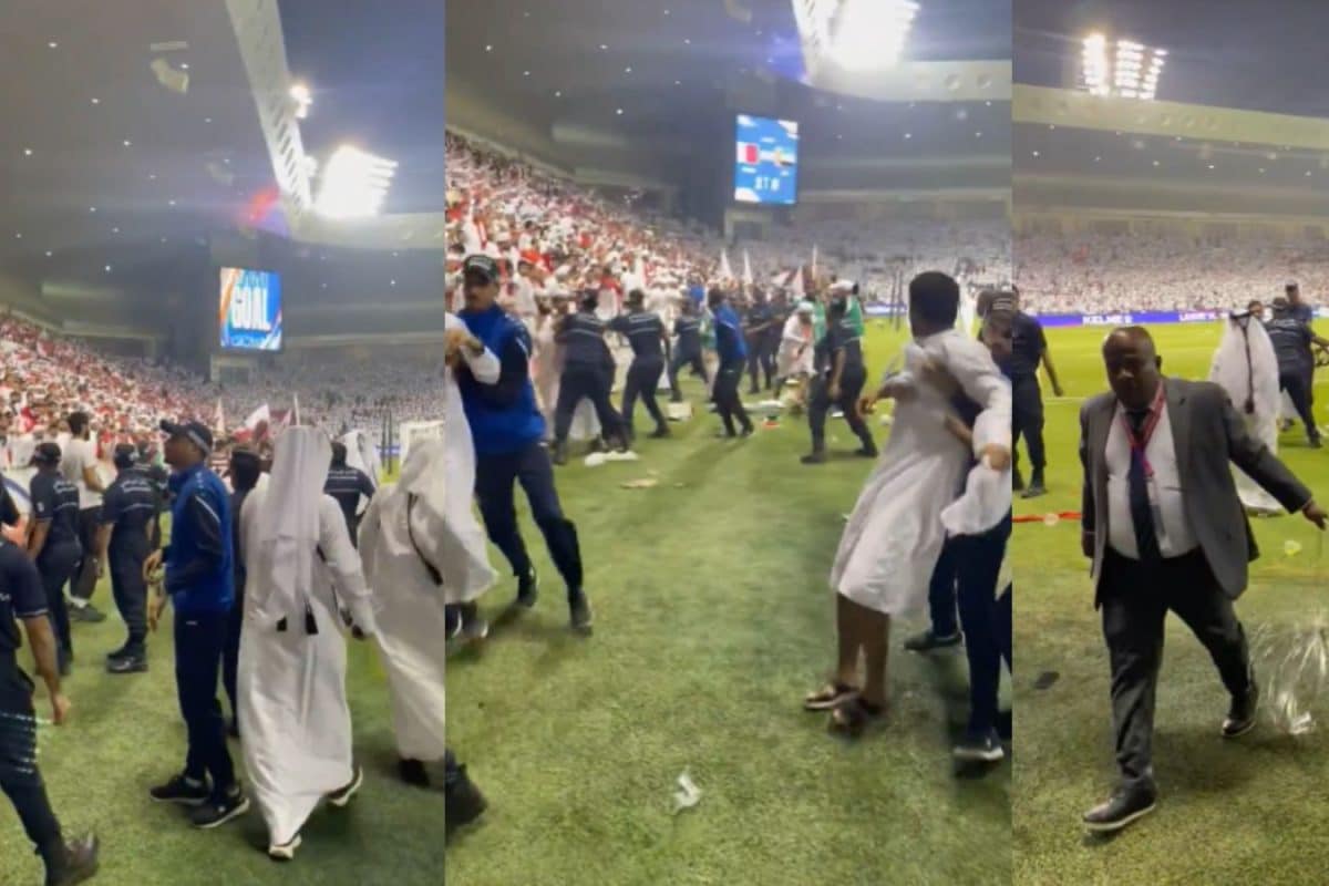 Riot-Like Scenes in Doha After Fans Invade Pitch As Qatar Qualify for 2026 FIFA World Cup | Watch