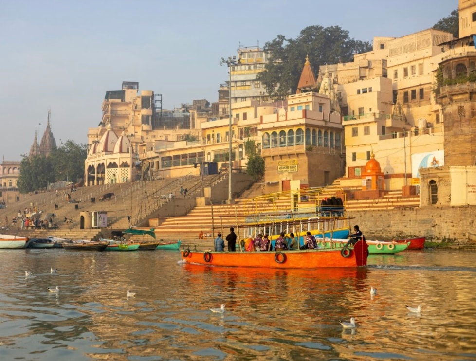 Varanasi, Uttar Pradesh: One of the oldest cities in the world, Varanasi’s ghats along the Ganges at sunrise and sunset are filled with spiritual vibes and mesmerizing, timeless views. Varanasi, Uttar Pradesh: One of the oldest cities in the world, Varanasi’s ghats along the Ganges at sunrise and sunset are filled with spiritual vibes and mesmerizing, timeless views.