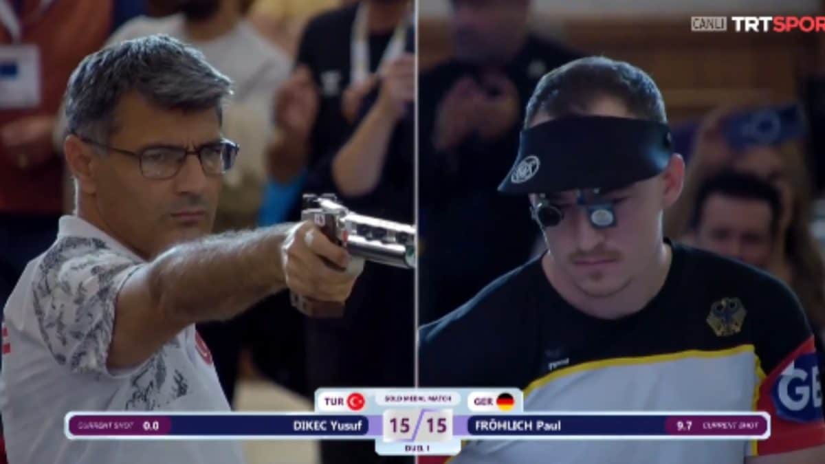 <div>Turkey's Shooter Yusuf Dikec Steals Spotlight And Gold With Signature Style At European League</div>