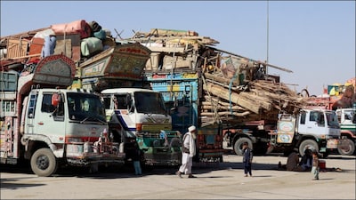 Pakistan closed border crossings with Afghanistan following exchanges of fire between the nations' forces. (Reuters)