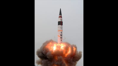 The current NOTAM range points to either an advanced version of Agni-V or the developmental Agni-VI. (Representative/PTI)