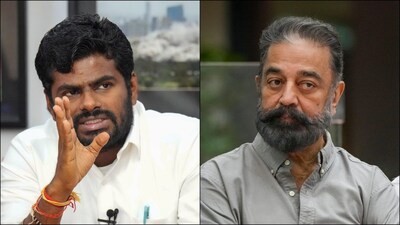 BJP leader K Annamalai and actor-politician Kamal Haasan. (PTI/File)