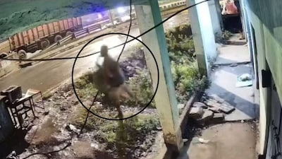 Screengrab of CCTV footage going viral