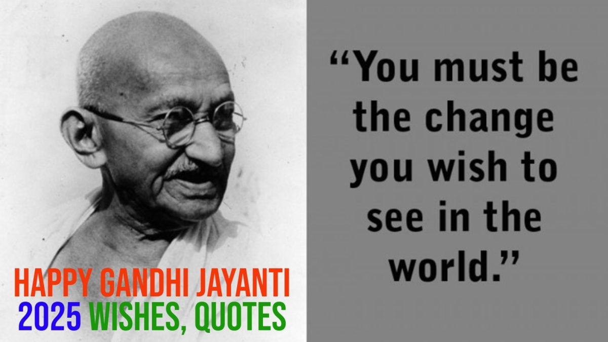 Happy Gandhi Jayanti 2025: Heartfelt Wishes, Images, Motivational Quotes, Messages, And WhatsApp Status