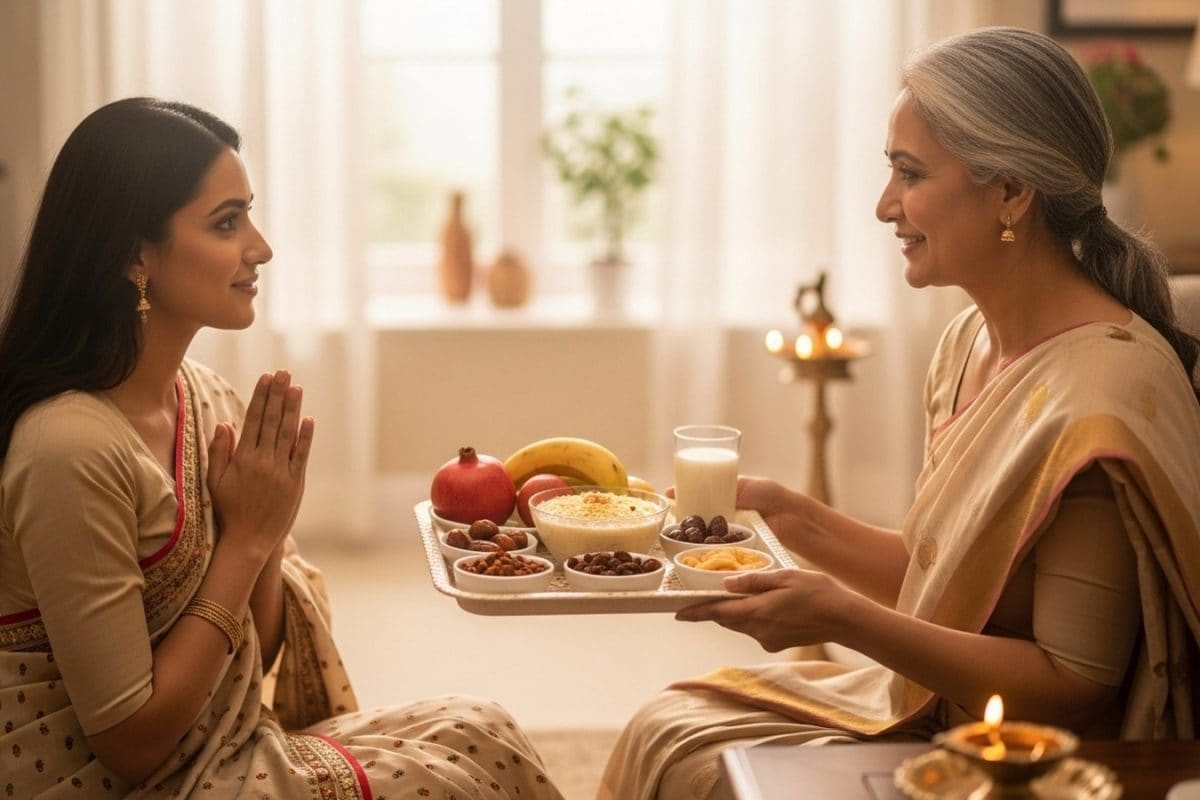 Karwa Chauth 2025: What Goes Into A Traditional Sargi Thali
